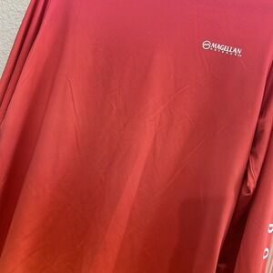 Magellan Outdoors Long Sleeve Fishing Shirt Coral Orange Ombre Kids Girls‎ XL
